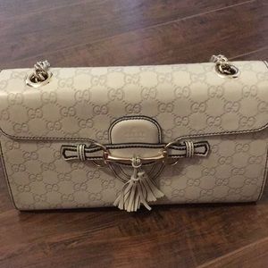 Cream Gucci bag